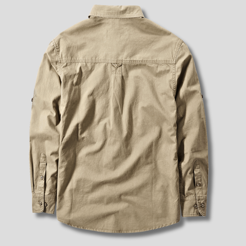 Camisa cargo de algodón