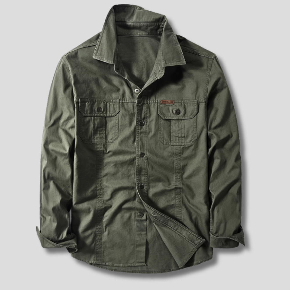 Camisa cargo de algodón