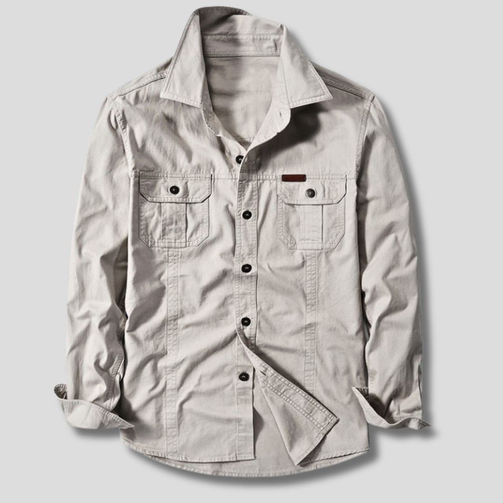 Camisa cargo de algodón
