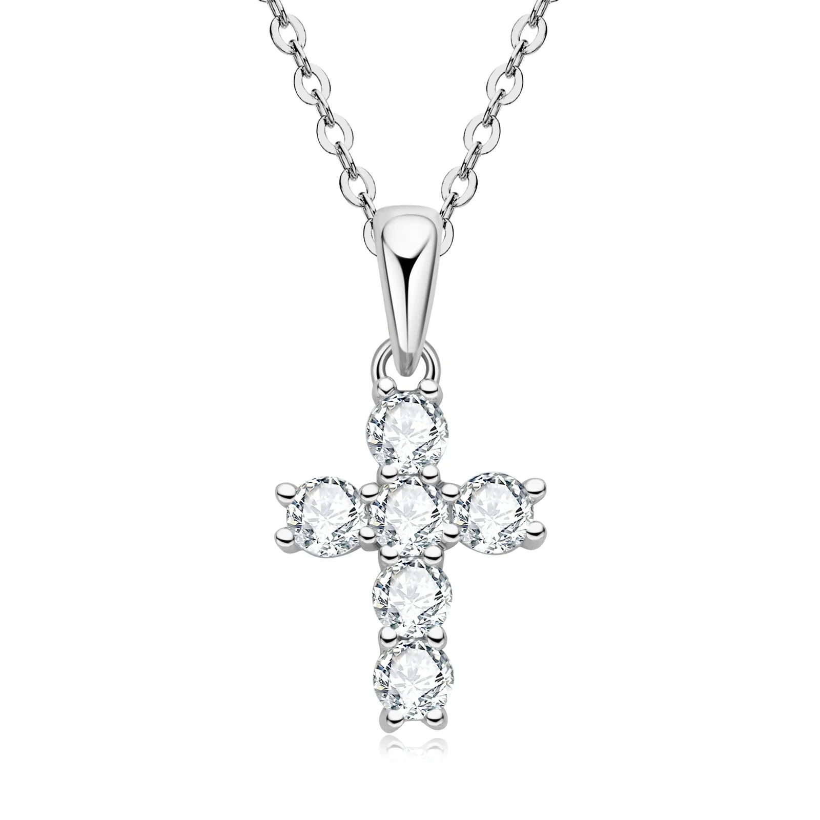 Luxurious Moissanite Cross Necklace - Affordable Brilliance