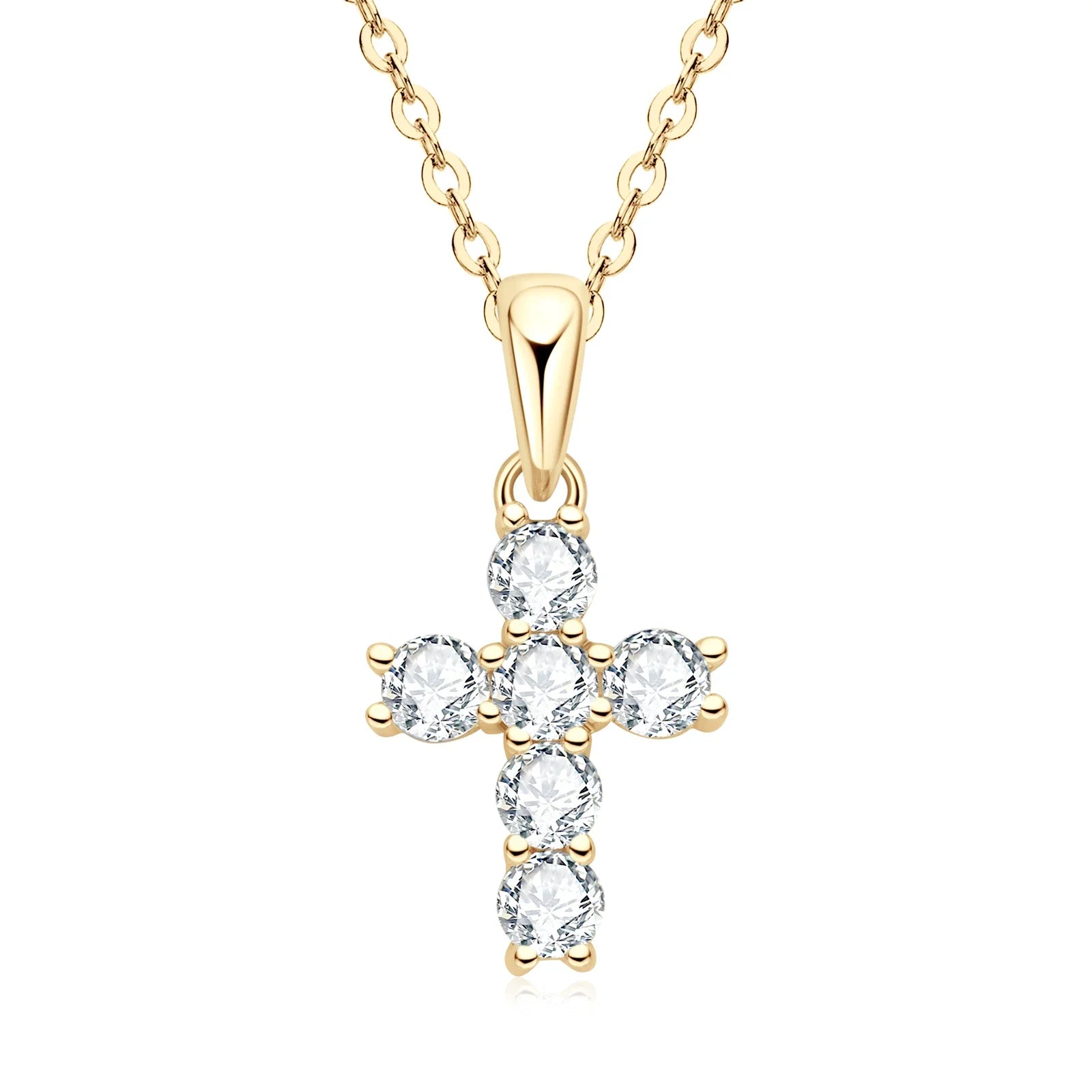 Luxurious Moissanite Cross Necklace - Affordable Brilliance