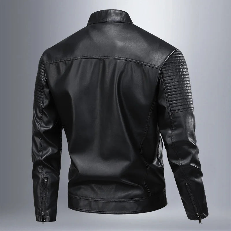 Chaqueta de cuero retro