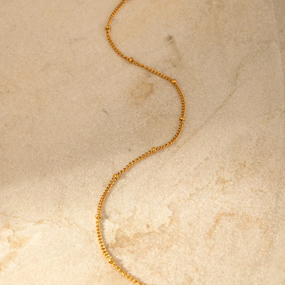 Stylish Chain Bead Anklet