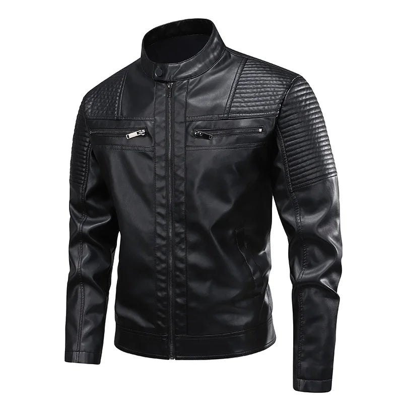 Chaqueta de cuero retro