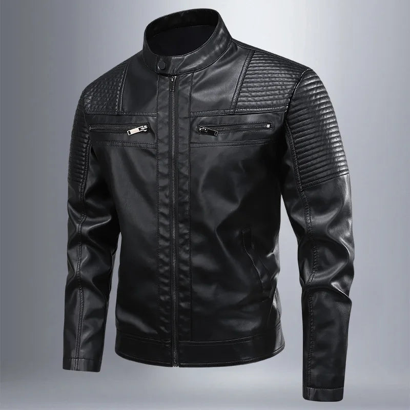 Chaqueta de cuero retro