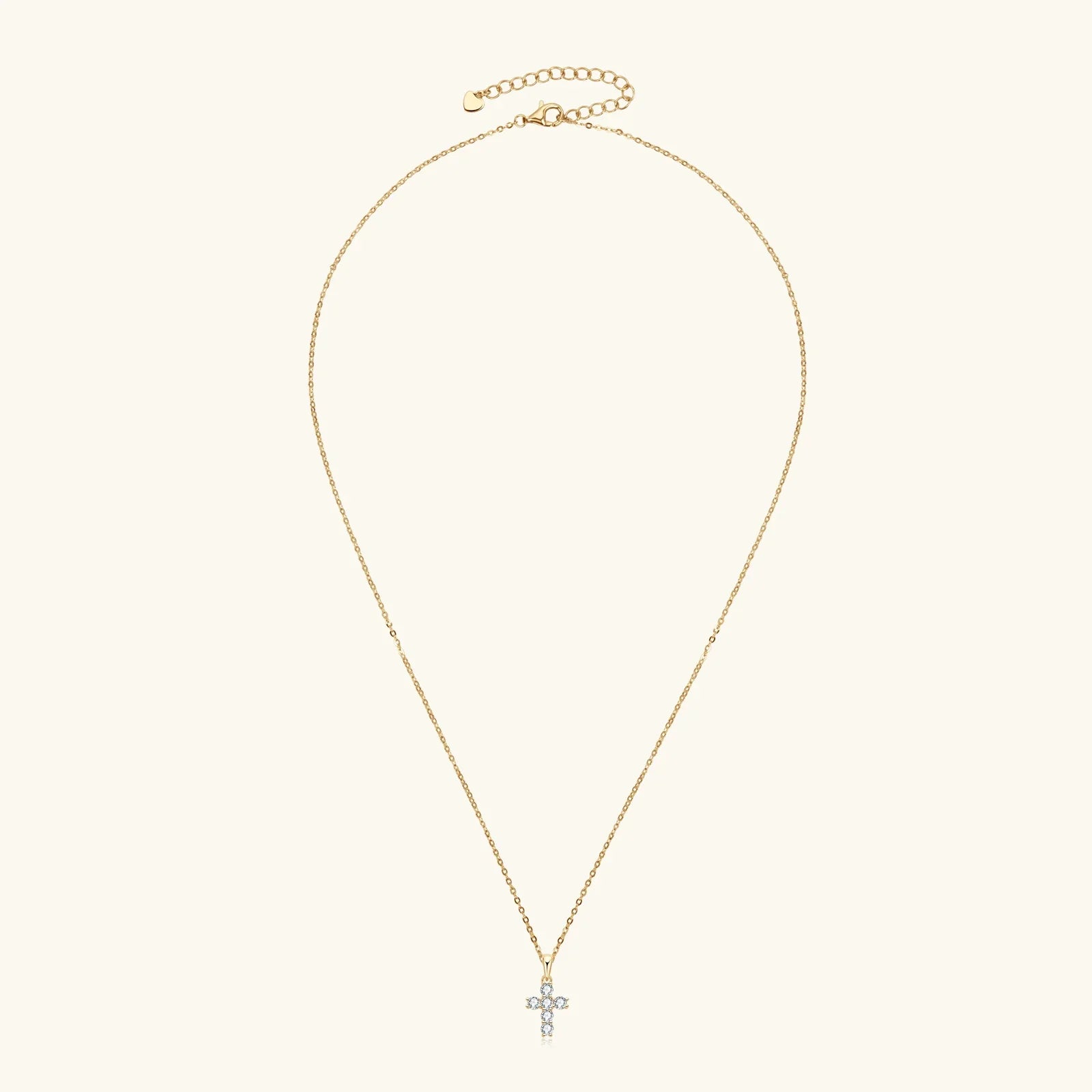 Luxurious Moissanite Cross Necklace - Affordable Brilliance