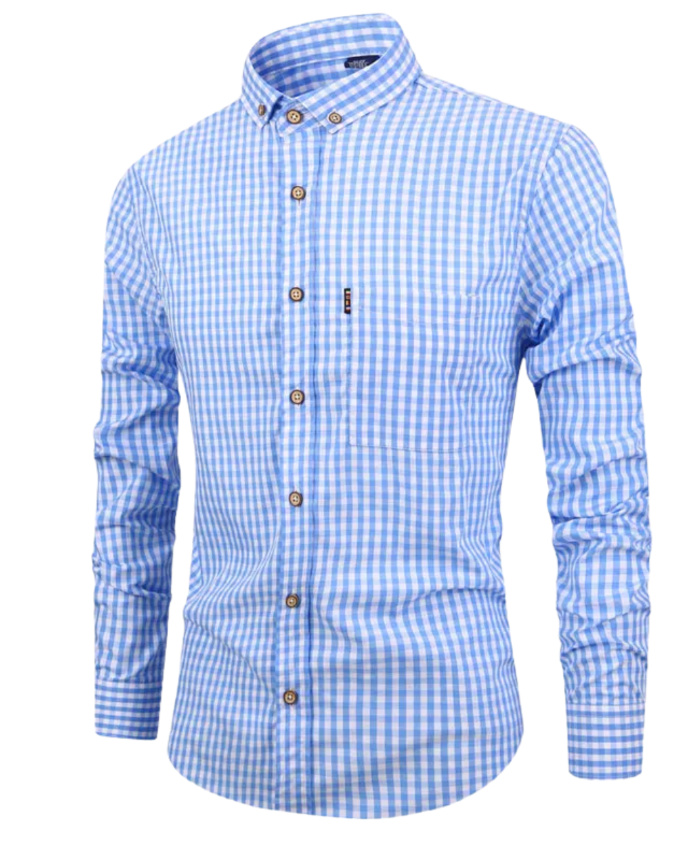 Camisa de algodón a cuadros