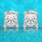 Pendientes de moissanita de lujo Ivictress: brillo y elegancia inigualables