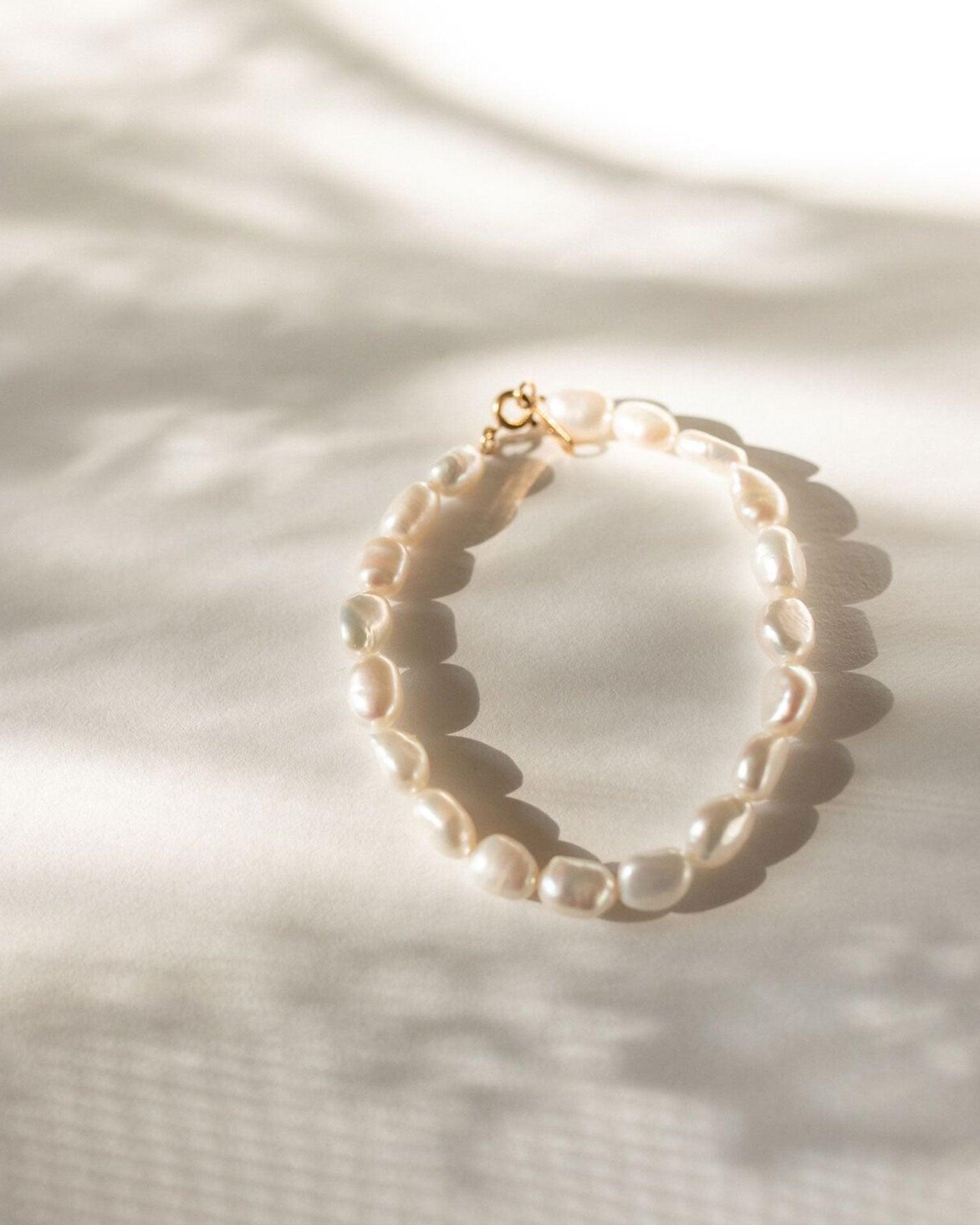 Pulsera de perlas barrocas