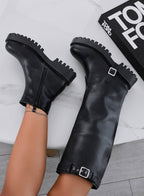VIOLETA - Botas negras con caña extraíble