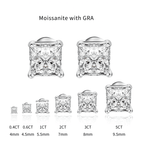 Pendientes de moissanita de lujo Ivictress: brillo y elegancia inigualables