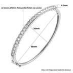 Pulsera Ivictress Moissanite Elegance de plata de ley 925