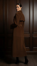 Cuero de ante | chaqueta larga