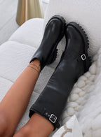 VIOLETA - Botas negras con caña extraíble