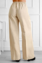 Pantalones palazzo beige