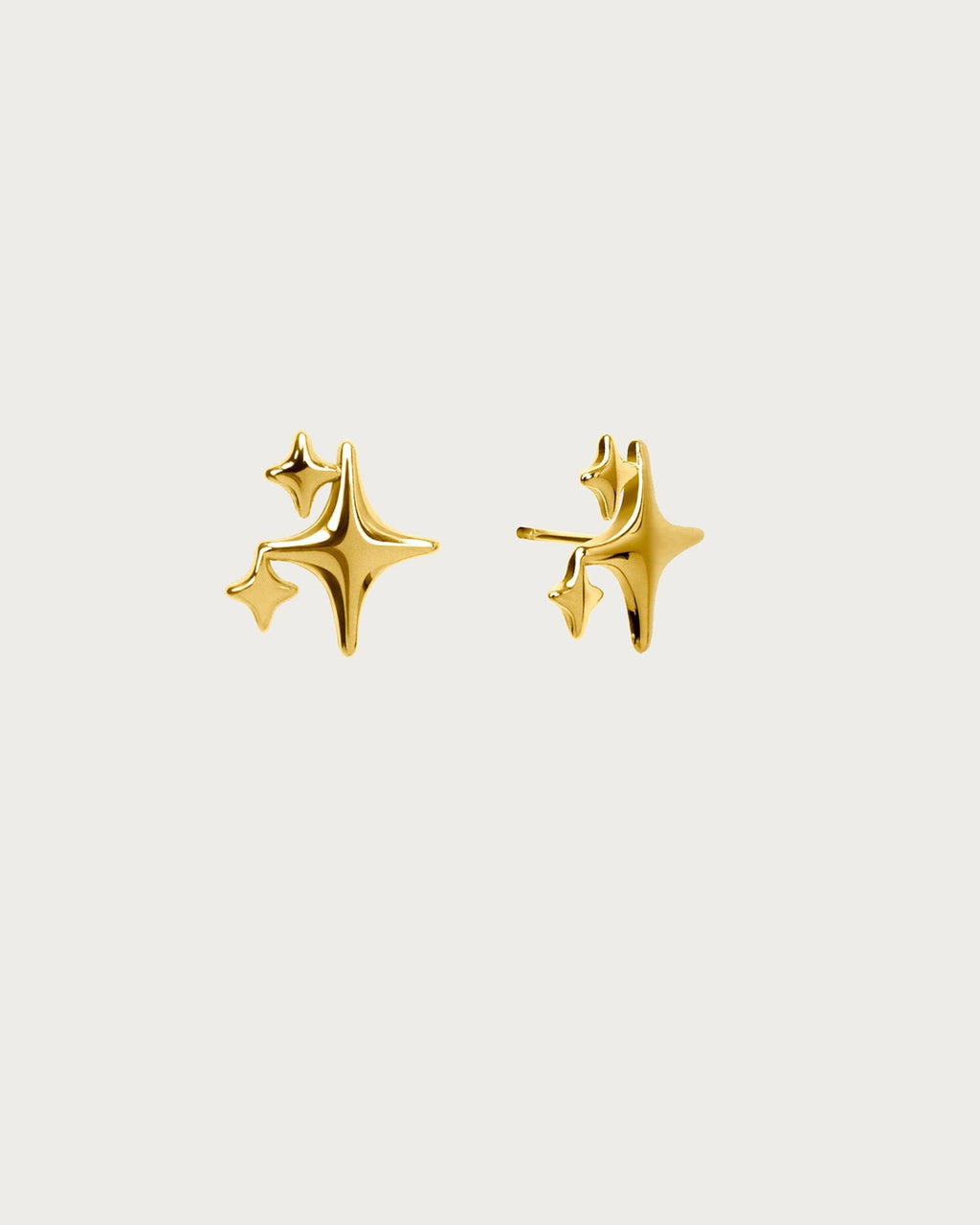 Pendientes de estrella brillante