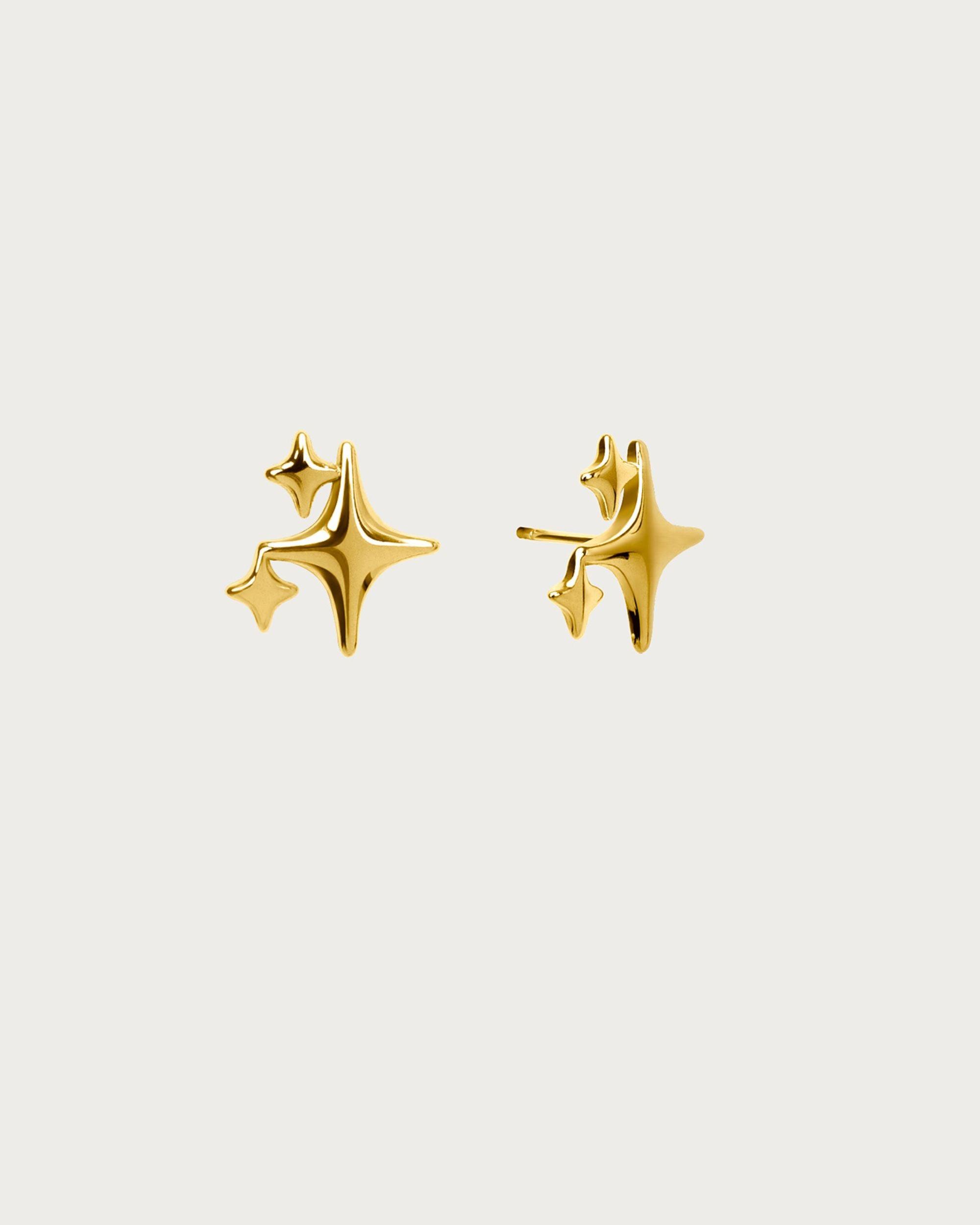 Pendientes de estrella brillante