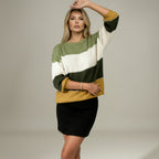 JERSEY DE RAYAS AMPLIAS Y TEXTURA SUAVE