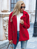 Chaqueta de peluche extragrande con estilo