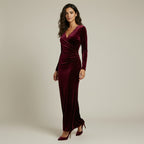 VESTIDO LARGO DE TERCIOPELO