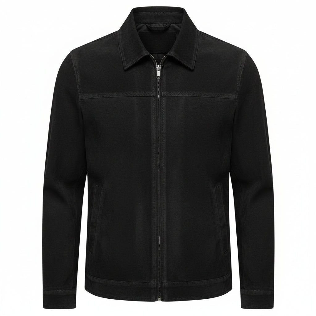 Lucas | Chaqueta de cuero sintético con cremallera