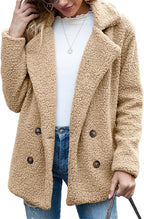 Chaqueta de peluche extragrande con estilo
