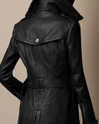 Victoria | Elegante abrigo de cuero
