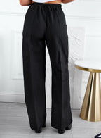 Pantalones palazzo negros