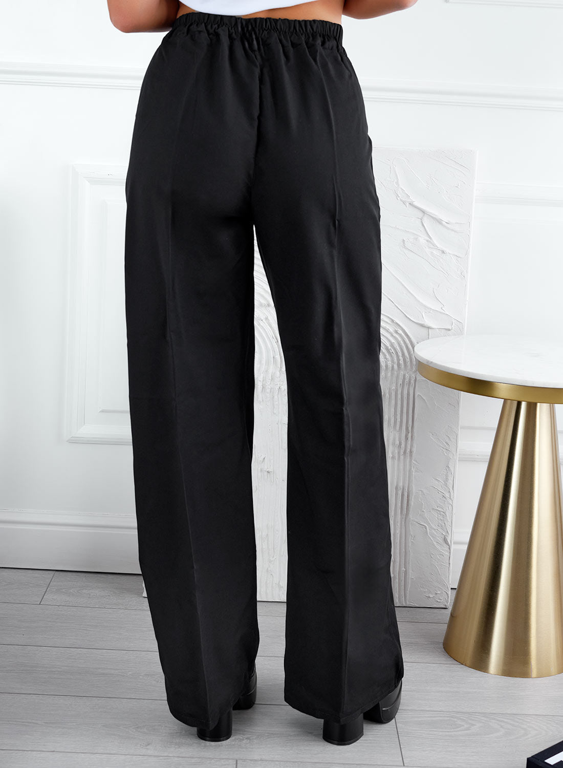 Pantalones palazzo negros