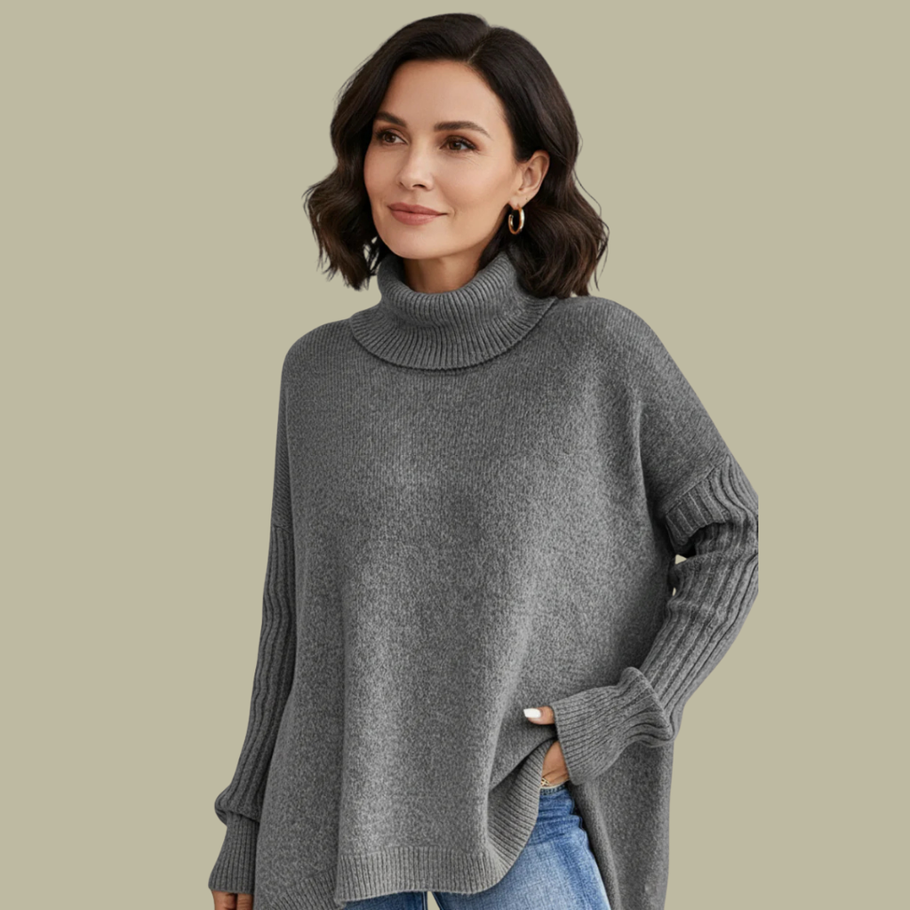 JERSEY CUELLO ALTO ASIMÉTRICO