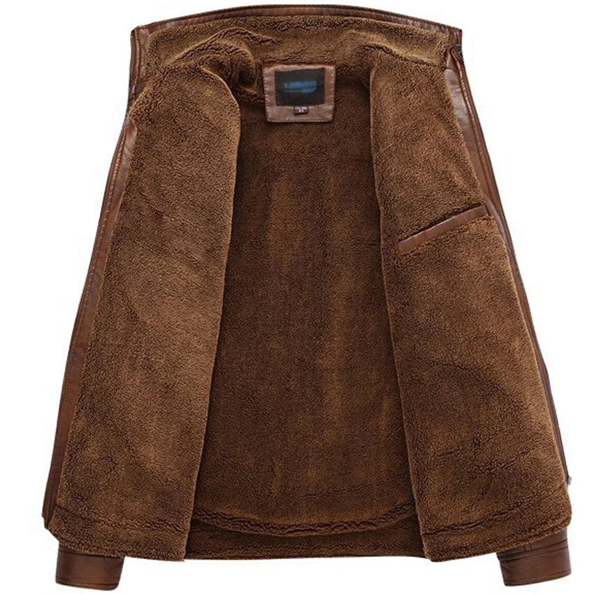High-quality leather jacket for men