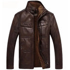 High-quality leather jacket for men