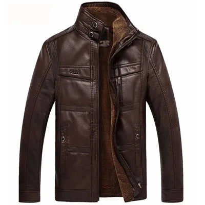 High-quality leather jacket for men