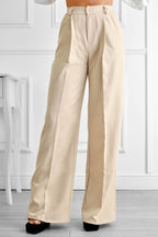 Pantalones palazzo beige
