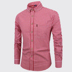 Elegant Plaid Cotton Shirt