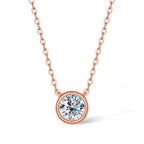 Collar de lujo de moissanita radiante - Elegancia bañada en oro de 18 k