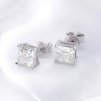 Pendientes de moissanita de lujo Ivictress: brillo y elegancia inigualables