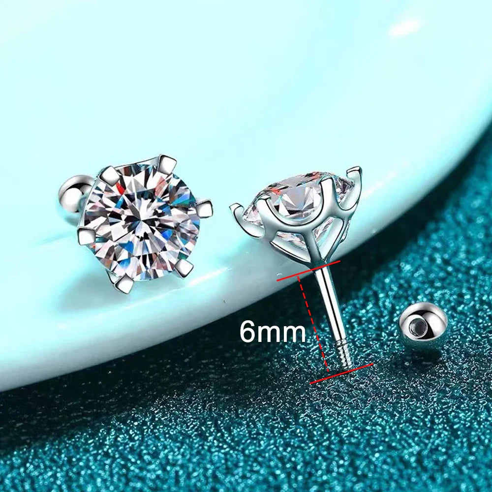 Pendientes de moissanita luminosa: lujo y brillo asequibles