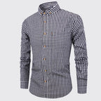 Elegant Plaid Cotton Shirt
