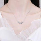 Exquisito collar de moissanita: lujo asequible y radiante