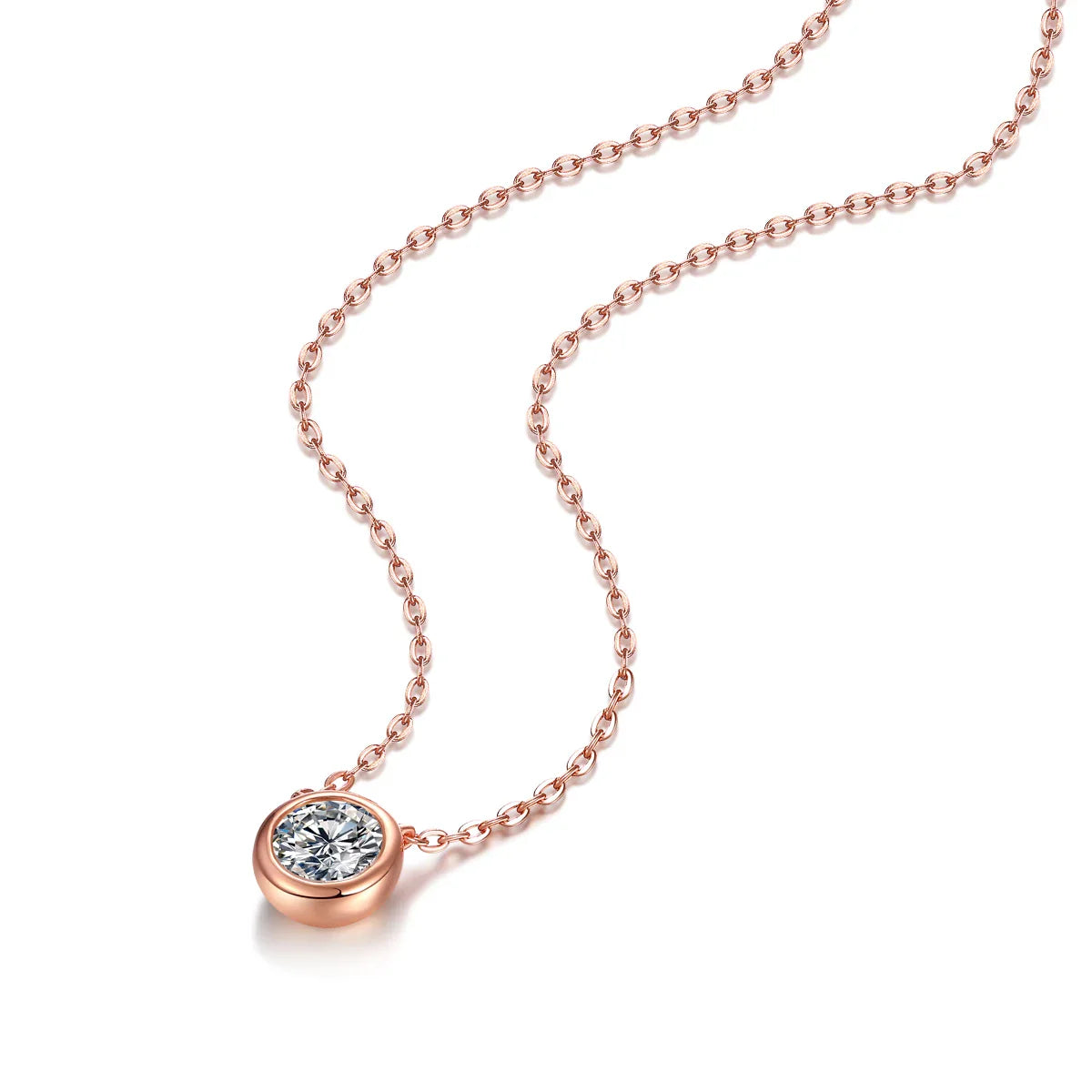 Collar de lujo de moissanita radiante - Elegancia bañada en oro de 18 k