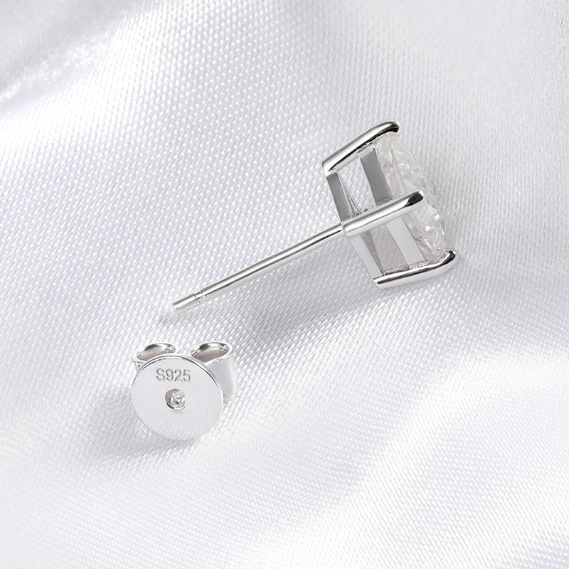 Pendientes de moissanita de lujo Ivictress: brillo y elegancia inigualables