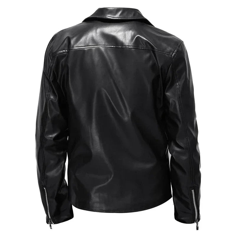 Casual leather jacket for men