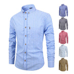 Elegant Plaid Cotton Shirt