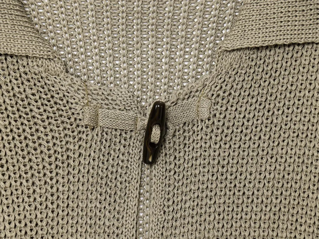 Cárdigan de punto con botones de cuerno elegante para mujer