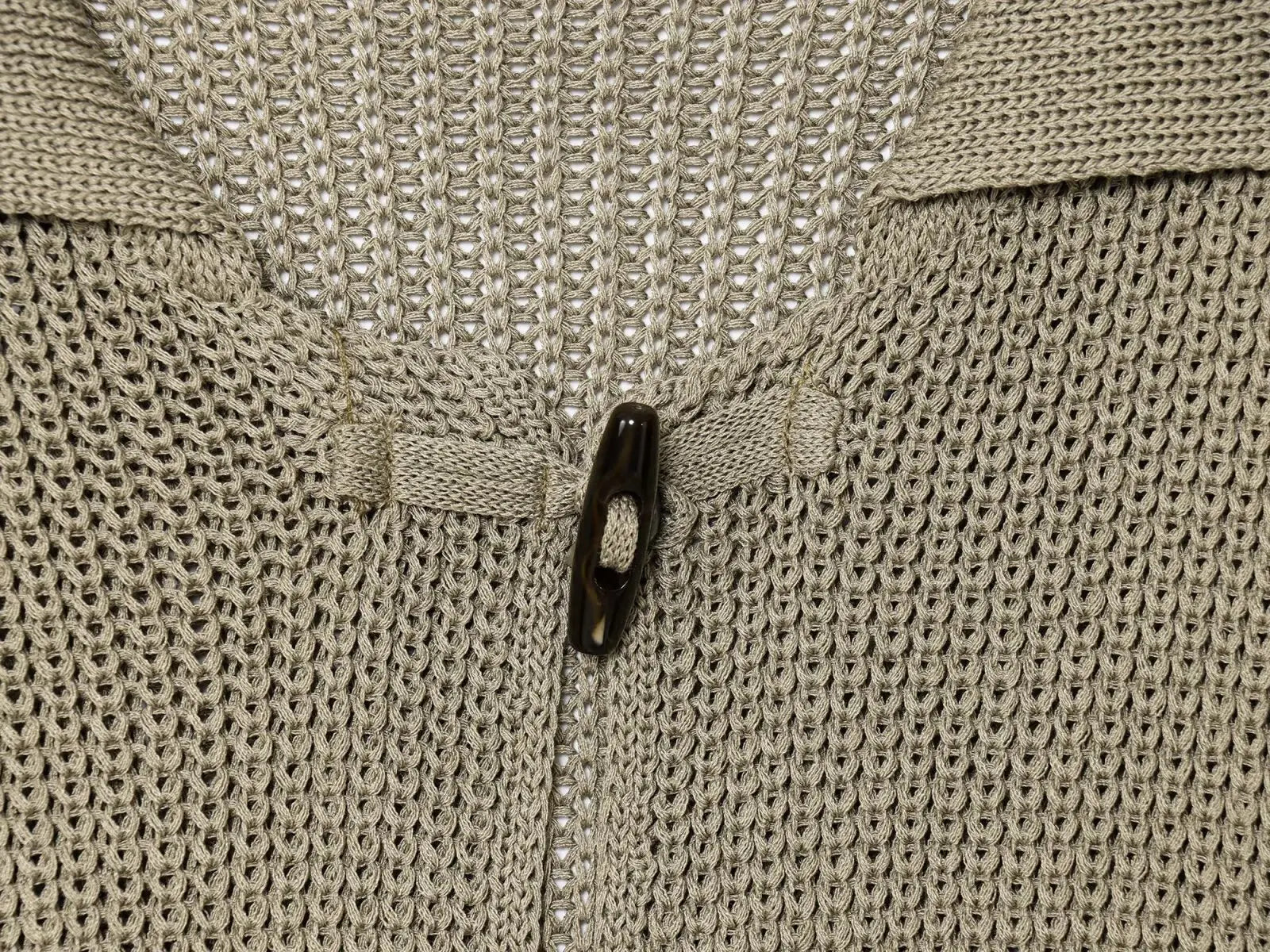 Cárdigan de punto con botones de cuerno elegante para mujer