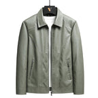 Chaqueta de cuero italiana