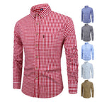 Elegant Plaid Cotton Shirt