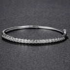 Pulsera Ivictress Moissanite Elegance de plata de ley 925