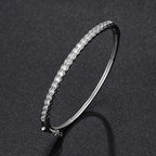 Pulsera Ivictress Moissanite Elegance de plata de ley 925